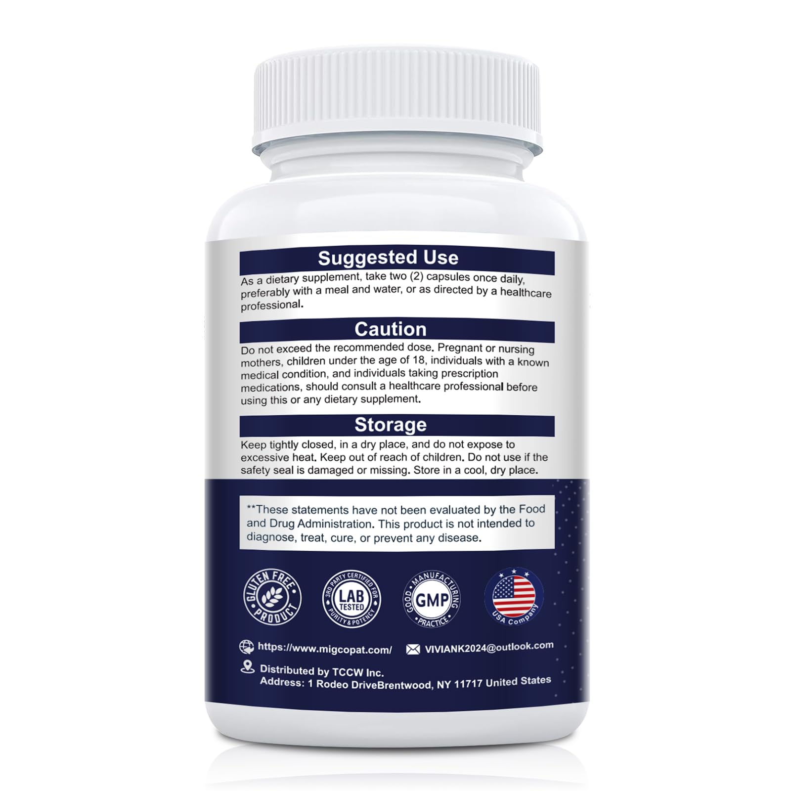 Migcopat Probiotic Prebiotic, Postbiotic & Digestive Enzymes for Digestive Health, 80 Billion CFU Probiotics Complete Gut Support with Berberine, Cinnamon, L-Glutamine - dailyvitalstore