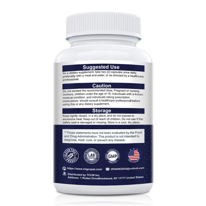 Migcopat Probiotic Prebiotic, Postbiotic & Digestive Enzymes for Digestive Health, 80 Billion CFU Probiotics Complete Gut Support with Berberine, Cinnamon, L-Glutamine - dailyvitalstore