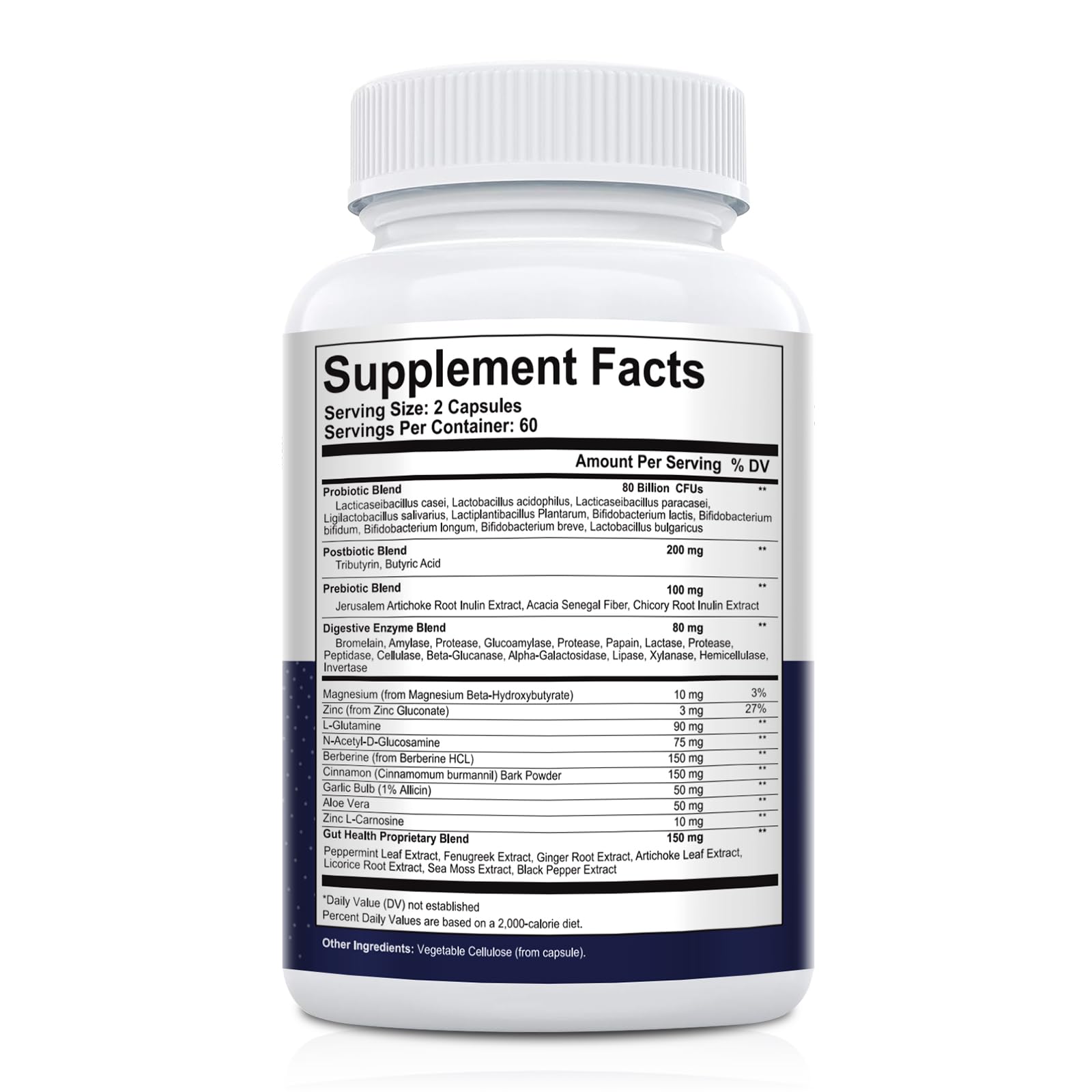 Migcopat Probiotics for Digestive Health, 80 Billion CFU Probiotics, Prebiotics, Postbiotics & Digestive Enzymes, Gut Health Capsules with Berberine, Cinnamon, - dailyvitalstore