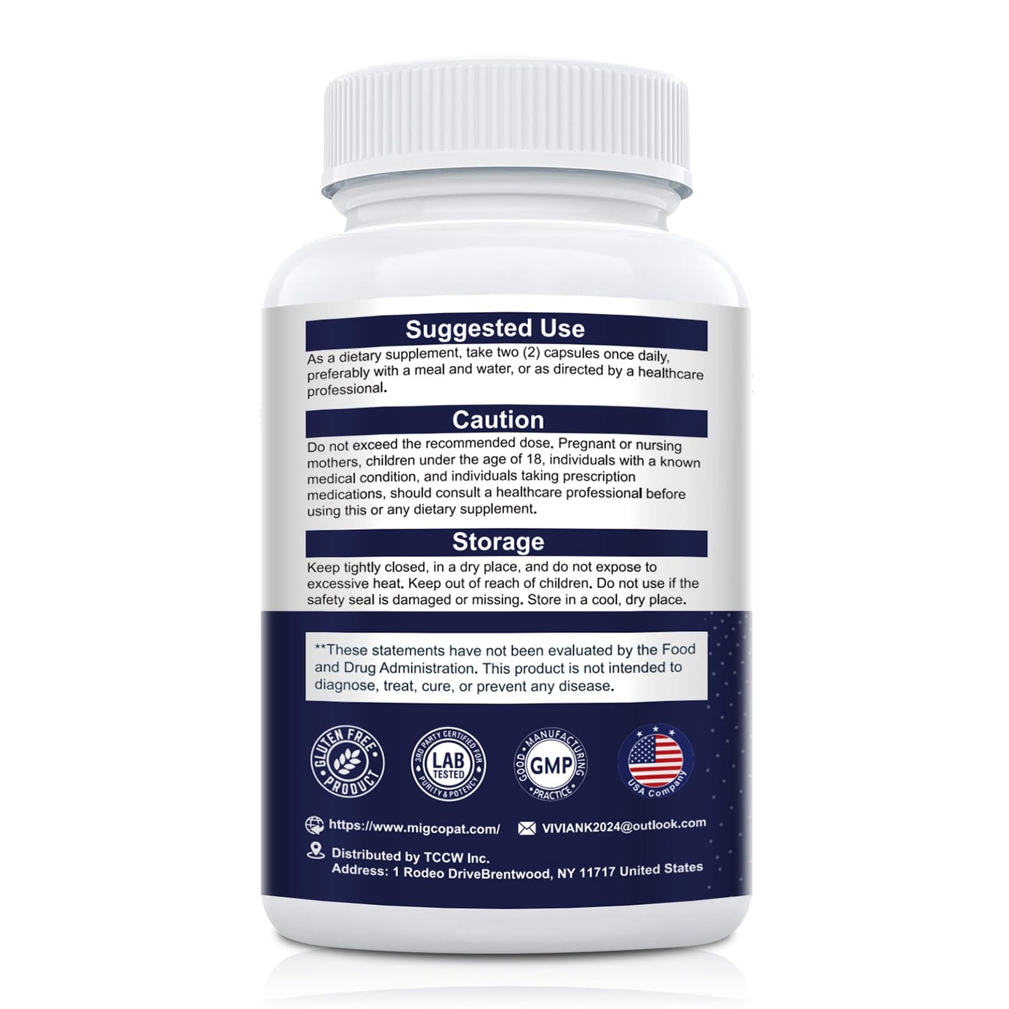 Migcopat Probiotics for Digestive Health, 80 Billion CFU Probiotics, Prebiotics, Postbiotics & Digestive Enzymes, Gut Health Capsules with Berberine, Cinnamon, - dailyvitalstore