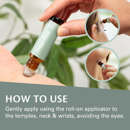 MigraFew Aromatherapy Migraine Roll On | Compact Headache Relief with Cooling Metal Roller for Head Tension and Pressure, Made with Peppermint, Spearmint and Lavender Essential Oils (Pack of 2) by M3 - dailyvitalstore