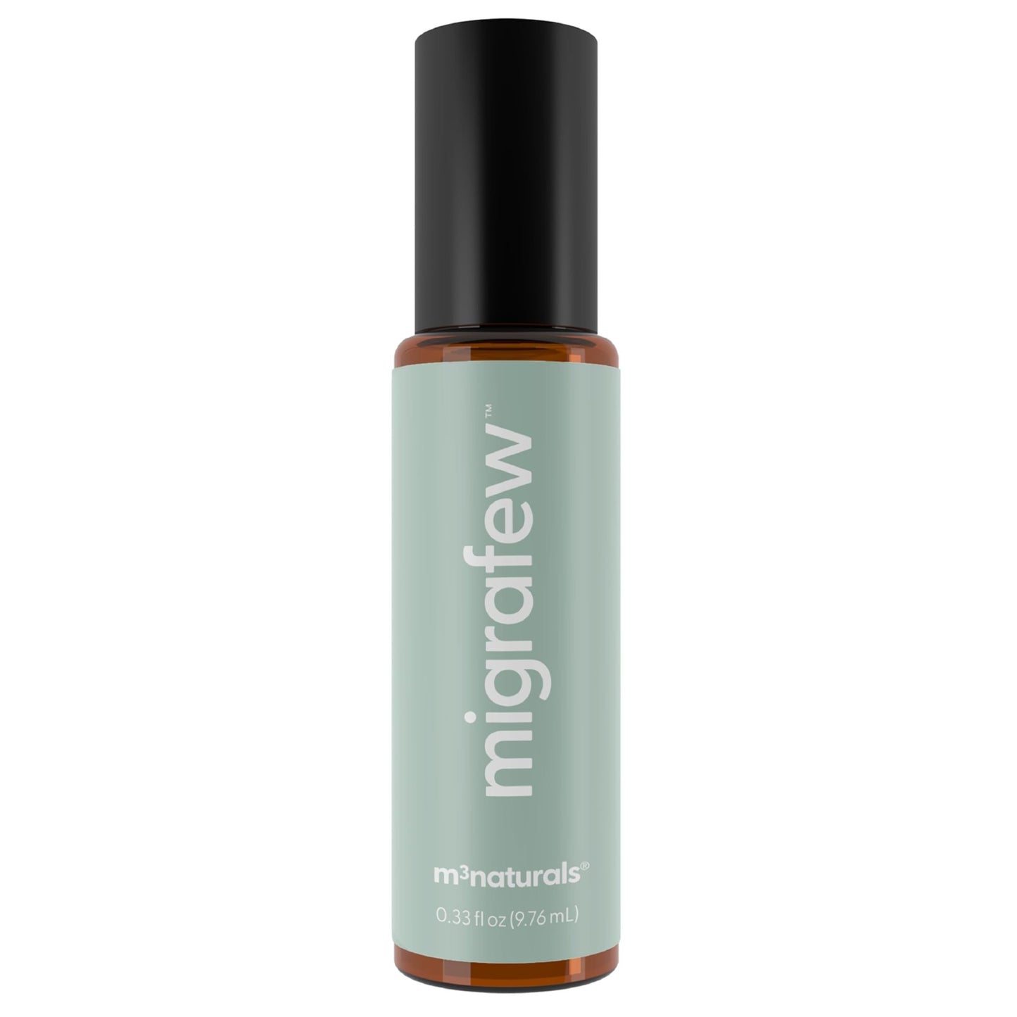 MigraFew Aromatherapy Migraine Roll On | Compact Headache Relief with Cooling Metal Roller for Head Tension and Pressure, Made with Peppermint, Spearmint and Lavender Essential Oils (0.33 FL oz) by M3 - dailyvitalstore
