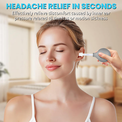 Migraine & Ear Pressure Relief Device | Tension Headache, Ear Ache & Airplane Pressure Relief | Drug-Free Migraine Relief Products Gift for Sufferers（Gray） - dailyvitalstore