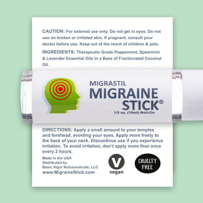 Migraine Stick & Migrastil Migraine Relief Capsules Bundle - dailyvitalstore