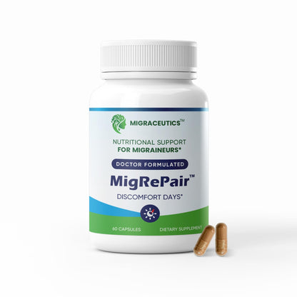 MigRePair | Doctor Formulated Natural Herbal Supplement for Migraine Relief Needs | Supports Relief During Migraine Discomfort (Ictal Phase) - dailyvitalstore