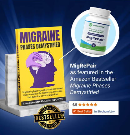 MigRePair | Doctor Formulated Natural Herbal Supplement for Migraine Relief Needs | Supports Relief During Migraine Discomfort (Ictal Phase) - dailyvitalstore