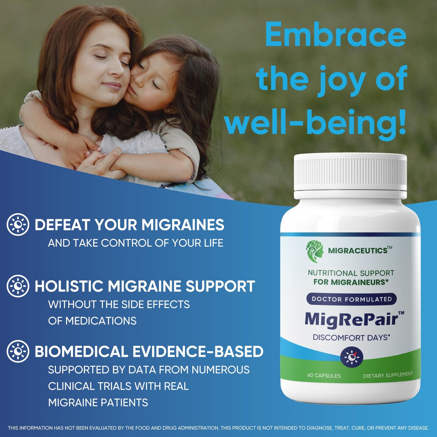 MigRePair | Doctor Formulated Natural Herbal Supplement for Migraine Relief Needs | Supports Relief During Migraine Discomfort (Ictal Phase) - dailyvitalstore