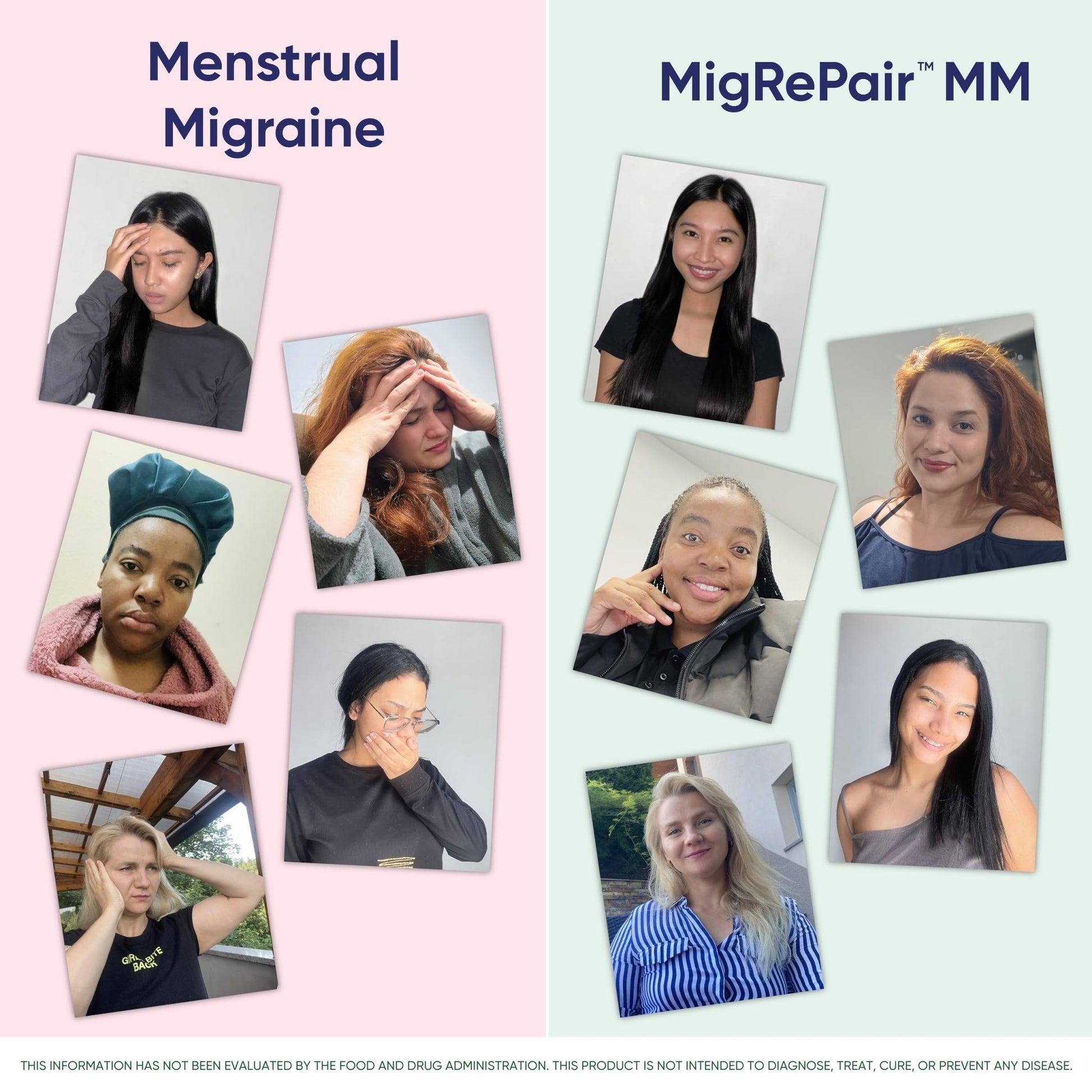 MigRePair MM Bottle of 60 - Doctor Formulated Natural Herbal Migraine Supplement for Women, Menstrual Migraine Relief, Hormonal Migraine Support with Feverfew, White Willow Bark Pine Bark & Grape Seed - dailyvitalstore