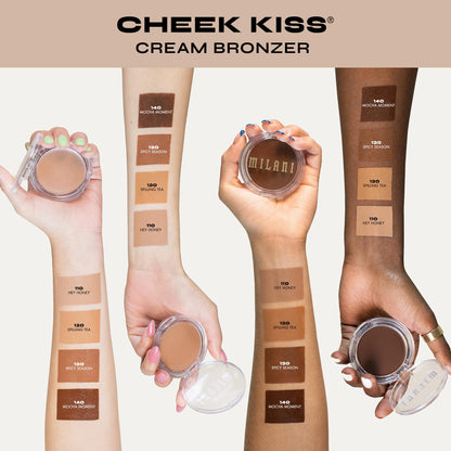 Milani Cheek Kiss Cream Bronzer, 110 - Hey Honey, Vegan & Cruelty-Free, Made in Korea, Lightweight Glow, Soft Matte Finish - dailyvitalstore