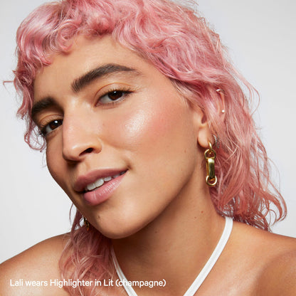 Milk Makeup Bronzer, Blush + Highlighter Set – Bronzer in Baked .19oz, Multi-Use Cream Blush + Lip Color in Werk (Dusty Rose) .21oz and Highlighter Stick in Lit (Champagne) .21oz – Hydrating Formulas - dailyvitalstore