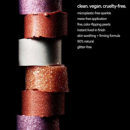 Milk Makeup Cooling Water Jelly Shimmer – Buildable Face + Body Highlighter Stick for Sheer Shimmery Glow – Long-Lasting, Hydrating, Glitter Free Formula – Boba (Violet Blue), 0.17oz - dailyvitalstore