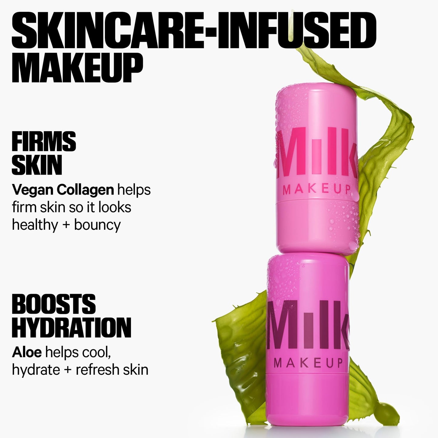 Milk Makeup Cooling Water Jelly Tint – Long-Lasting Sheer Lip + Cheek Stain with Firming Vegan Collagen + Hydrating Aloe – Transfer Proof, Buildable Lip Tint + Blush – Chill (Red), 0.17 oz - dailyvitalstore