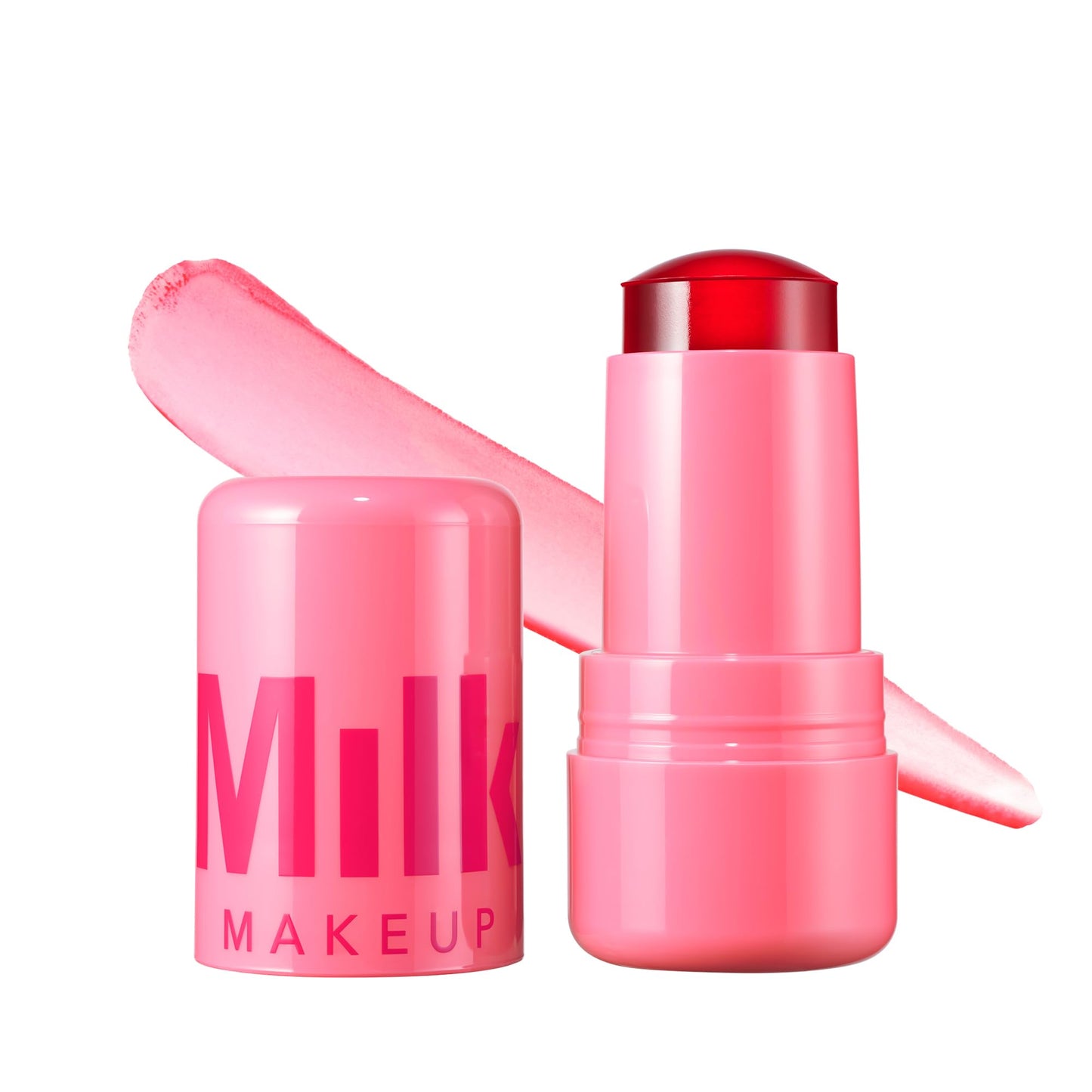 Milk Makeup Cooling Water Jelly Tint – Long-Lasting Sheer Lip + Cheek Stain with Firming Vegan Collagen + Hydrating Aloe – Transfer Proof, Buildable Lip Tint + Blush – Chill (Red), 0.17 oz - dailyvitalstore