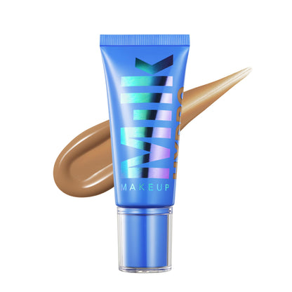 Milk Makeup Hydro Grip Hydrating Gel Skin Tint – 12HR Lightweight Buildable Coverage with Hyaluronic Acid for Natural Dewy Finish – Non-Comedogenic – 9 Medium Tan w/Warm Undertones, 1oz - dailyvitalstore