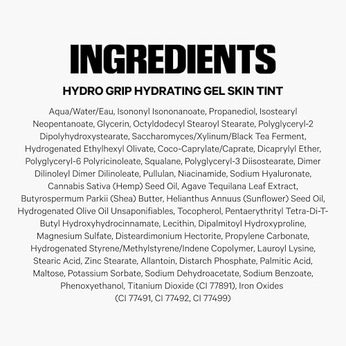 Milk Makeup Hydro Grip Hydrating Gel Skin Tint – 12HR Lightweight Buildable Coverage with Hyaluronic Acid for Natural Dewy Finish – Non-Comedogenic – 9 Medium Tan w/Warm Undertones, 1oz - dailyvitalstore