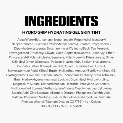 Milk Makeup Hydro Grip Hydrating Gel Skin Tint – 12HR Lightweight Buildable Coverage with Hyaluronic Acid for Natural Dewy Finish – Non-Comedogenic – 9 Medium Tan w/Warm Undertones, 1oz - dailyvitalstore