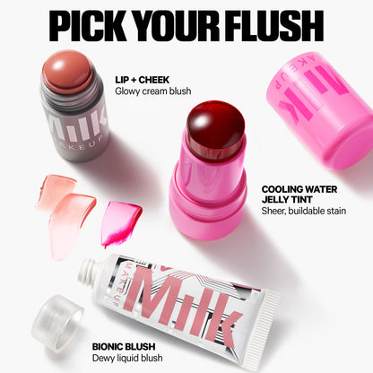 Milk Makeup Lip + Cheek Stick – Buildable Cream Blush + Lip Color w/Hydrating Mango Butter + Avocado Oil for a Natural Flush – Long-Lasting, Multiuse, Vegan Formula – Werk (Dusty Rose), 0.21 oz - dailyvitalstore