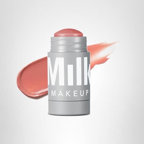Milk Makeup Lip + Cheek Stick – Buildable Cream Blush + Lip Color w/Hydrating Mango Butter + Avocado Oil for a Natural Flush – Long-Lasting, Multiuse, Vegan Formula – Werk (Dusty Rose), 0.21 oz - dailyvitalstore