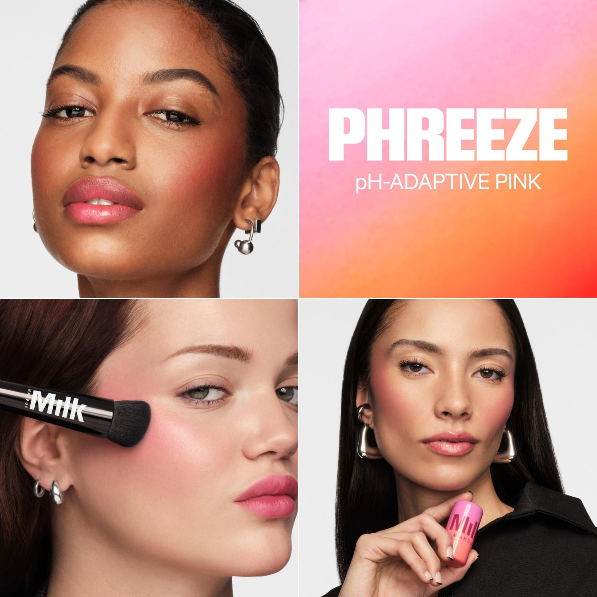 Milk Makeup Skincare Jelly Gift Set – Hydrating + Brightening Face Serums and Blush + Lip Stain in pH-Adaptive Pink – Two Full Size Serum Sticks .21oz + Travel-Friendly Jelly Tint (pHreeze) .17oz - dailyvitalstore
