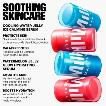 Milk Makeup Skincare Jelly Gift Set – Hydrating + Brightening Face Serums and Blush + Lip Stain in pH-Adaptive Pink – Two Full Size Serum Sticks .21oz + Travel-Friendly Jelly Tint (pHreeze) .17oz - dailyvitalstore