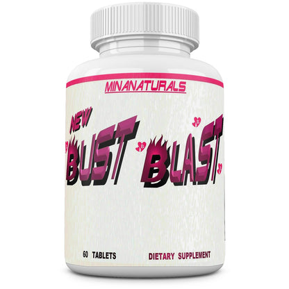 MINANATURALS Bust Blast Loaded Increase Breast Size Fast. Female Breast Enhancement - Bigger Boobs and Butt Pills. 60 Tablets - dailyvitalstore