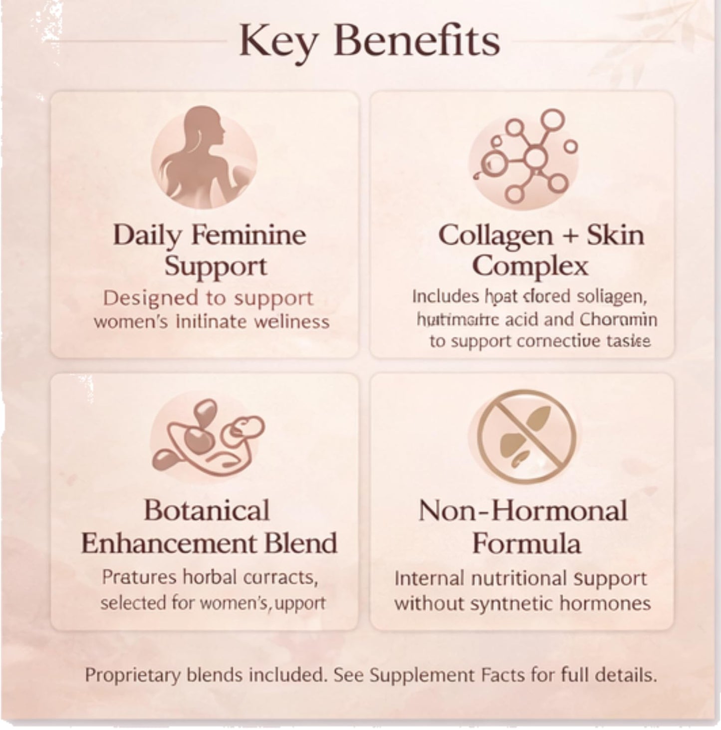 MINANATURALS VELVIRA Feminine Wellness Support Supplement for Women Herbal Rejuvenation Formula with Vitamins, Amino Acids & Collagen 30 Tablets - dailyvitalstore