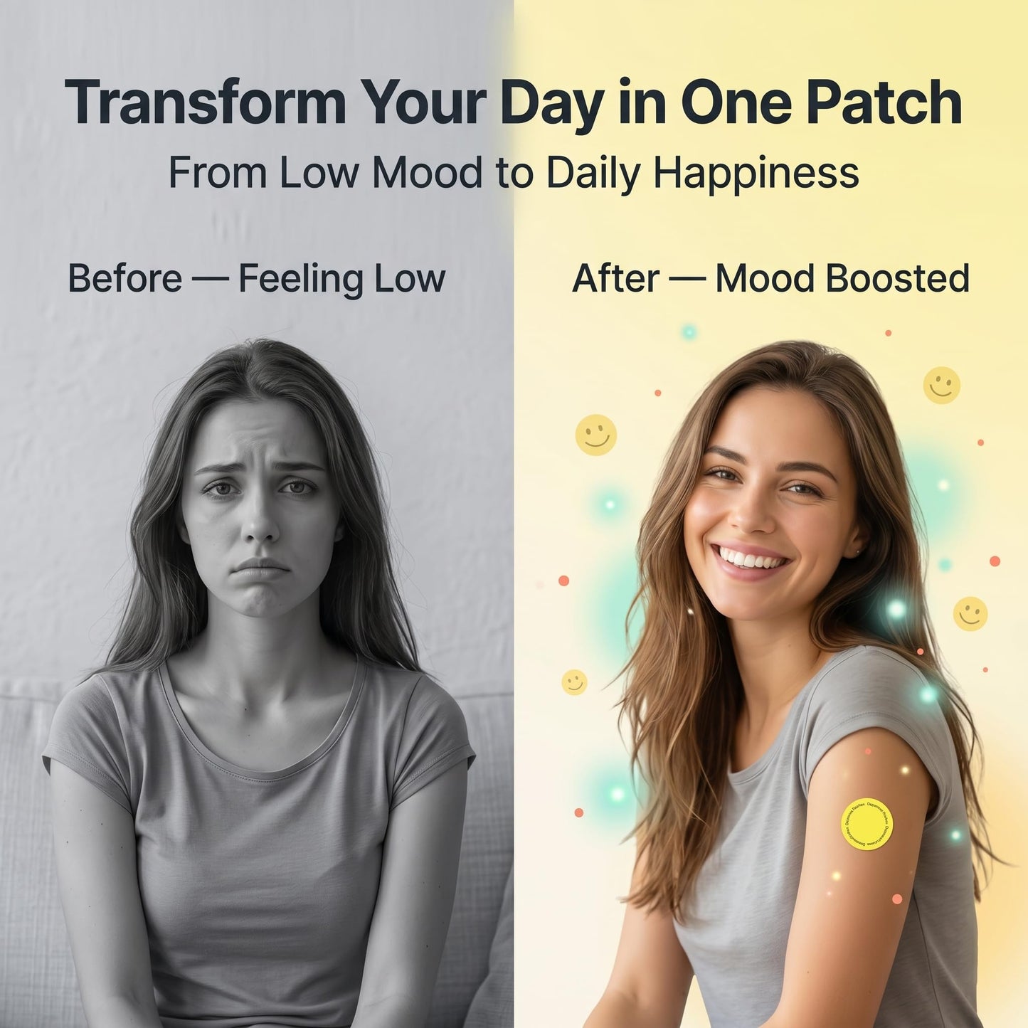 MindTone Dopamine Patches Extra Strength – 90 Count Plant-Based Non-GMO Mood Support & Energy Patch – Dopamine & Serotonin Balance – Mood Balance Patch for Women & Men – 3 Month Supply - dailyvitalstore