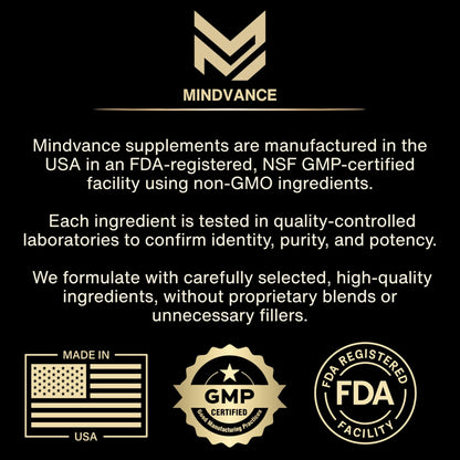 Mindvance Apigenin 100mg with L-Theanine 200mg Supplement Capsules for Sleep Support, Relaxation, Clarity & Calm | Melatonin Free | 60 Vegan Capsules - dailyvitalstore
