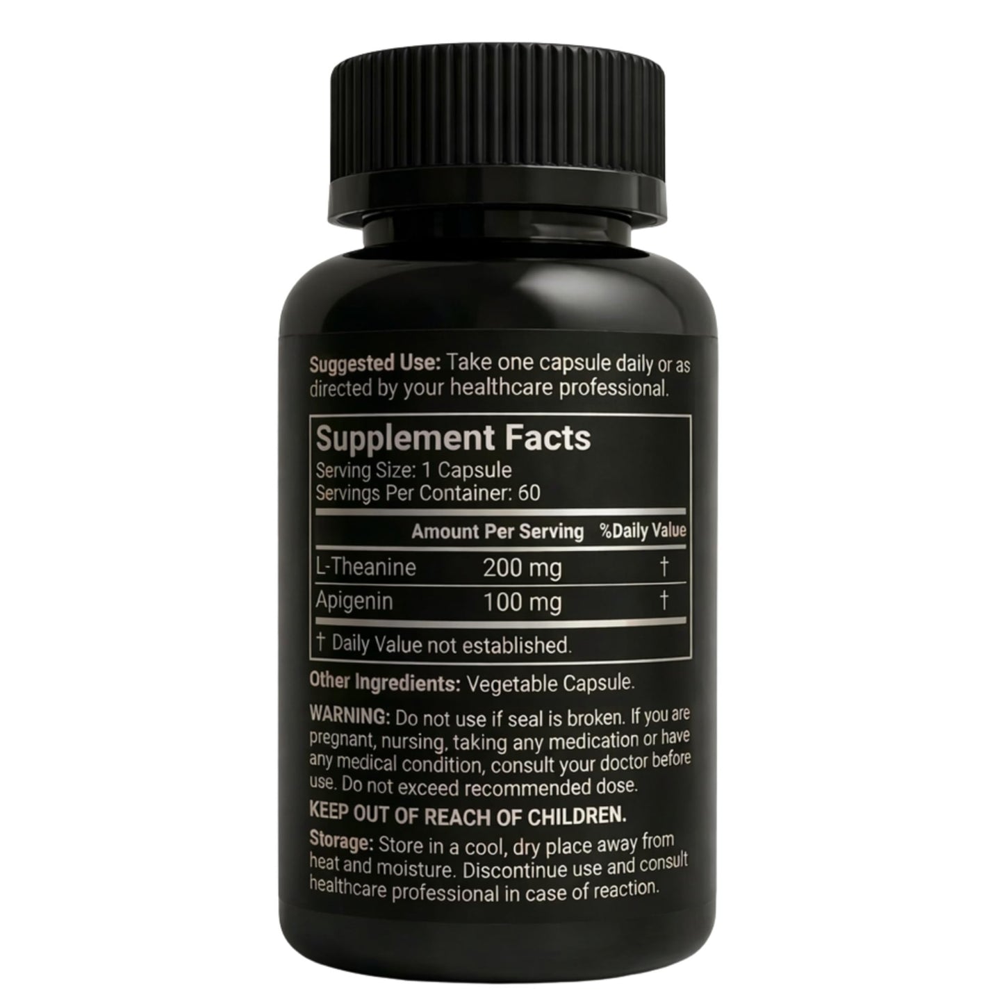 Mindvance Apigenin 100mg with L-Theanine 200mg Supplement Capsules for Sleep Support, Relaxation, Clarity & Calm | Melatonin Free | 60 Vegan Capsules - dailyvitalstore