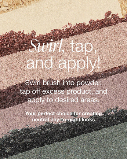 Mineral Fusion Eyeshadow Palette - Four Pressed Powder Shades in Matte, Satin, and Shimmer Finishes - Natural, Lightweight Vegan Eye Makeup - (Glamping) - dailyvitalstore