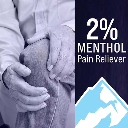 Mineral Ice Original Therapeutic Menthol Pain Relief Gel. Greaseless with "Deepcold" Pain Reliever. Provides Cooling & Penetrating Relief for Arthritis, Simple Backache, Strains & Sprains (8 Ounce) - dailyvitalstore