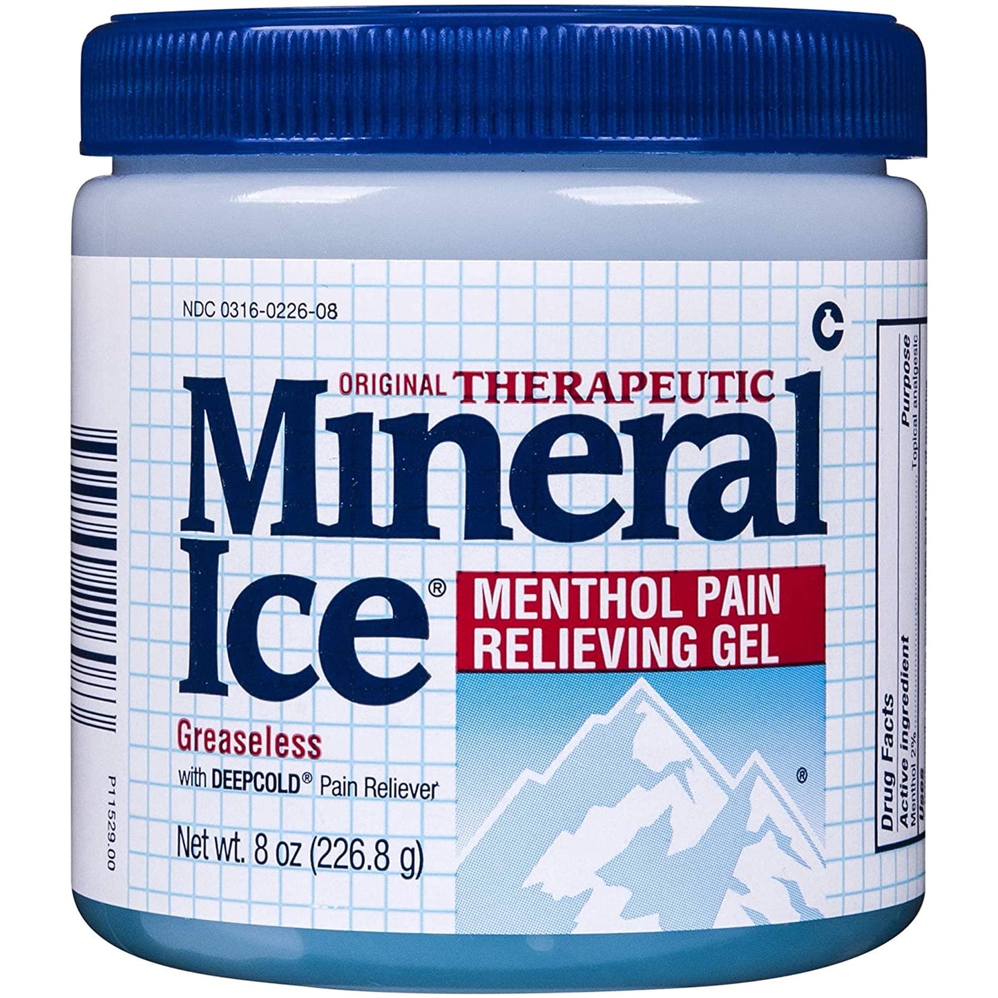 Mineral Ice Pain Relieving Gel - 8 oz, Pack of 4 - dailyvitalstore