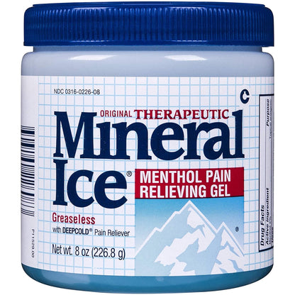 Mineral Ice Pain Relieving Gel - 8 oz, Pack of 4 - dailyvitalstore