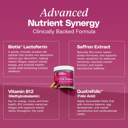 Mineral Moon Hormonal Support Bundle - Menstrual Supplement + Cycle Support - Aid Ovulation, Hormonal Balance & PMS Support - Reduce Period Cramps & Fatigue - Antioxidant Ovarian Support Vitamins - dailyvitalstore