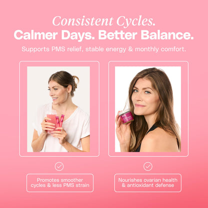 Mineral Moon Hormonal Support Bundle - Menstrual Supplement + Cycle Support - Aid Ovulation, Hormonal Balance & PMS Support - Reduce Period Cramps & Fatigue - Antioxidant Ovarian Support Vitamins - dailyvitalstore