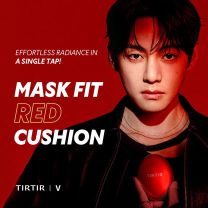 [*Mini Size*] TIRTIR Mask Fit Red Cushion Foundation | Full coverage, Weightless, Skin fit, Satin Glow Finish, Korean Makeup BB Foundation, beauty, Tattoo cover up, Buildable (23N Sand / 0.15 Fl Oz) - dailyvitalstore
