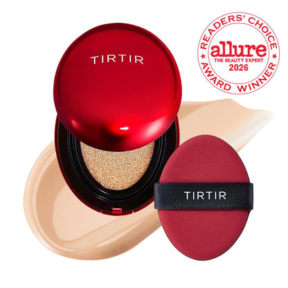 [*Mini Size*] TIRTIR Mask Fit Red Cushion Foundation | Full coverage, Weightless, Skin fit, Satin Glow Finish, Korean Makeup BB Foundation, beauty, Tattoo cover up, Buildable (21N Ivory, 0.15 Fl Oz) - dailyvitalstore