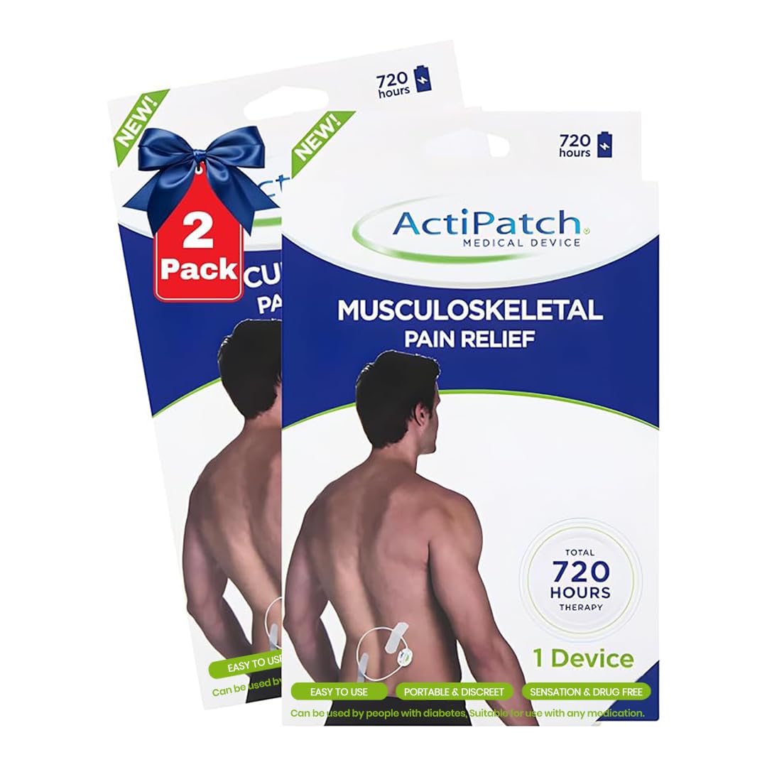 Mint Bucket ActiPatch Wearable Pain-Relief Device, 2-Pack Bundle – Pulsed Shortwave Therapy Loop for Back, Knee, Hip & Joint Discomfort, Long Lasting Leg Pain Relief Product - dailyvitalstore