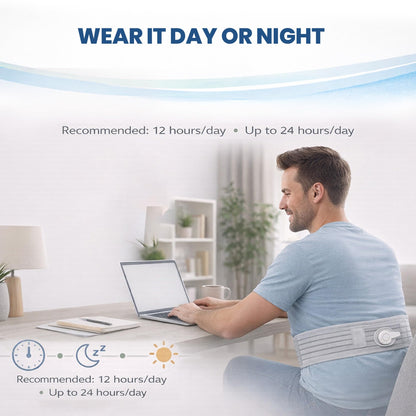 Mint Bucket ActiPatch Wearable Pain-Relief Device, Adjustable Back Wrap Kit for Lower Back, Secure Velcro Hold, Drug-Free Therapy Support, Device + Wrap Included - dailyvitalstore