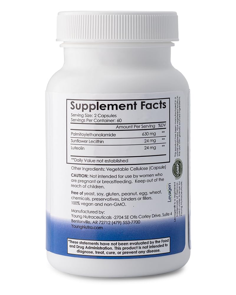 Mirica® - Pea (Palmitoylethanolamide) and Luteolin - Comfort Support - Supports Healthy Immune and Nervous Systems - 120 Capsules - dailyvitalstore