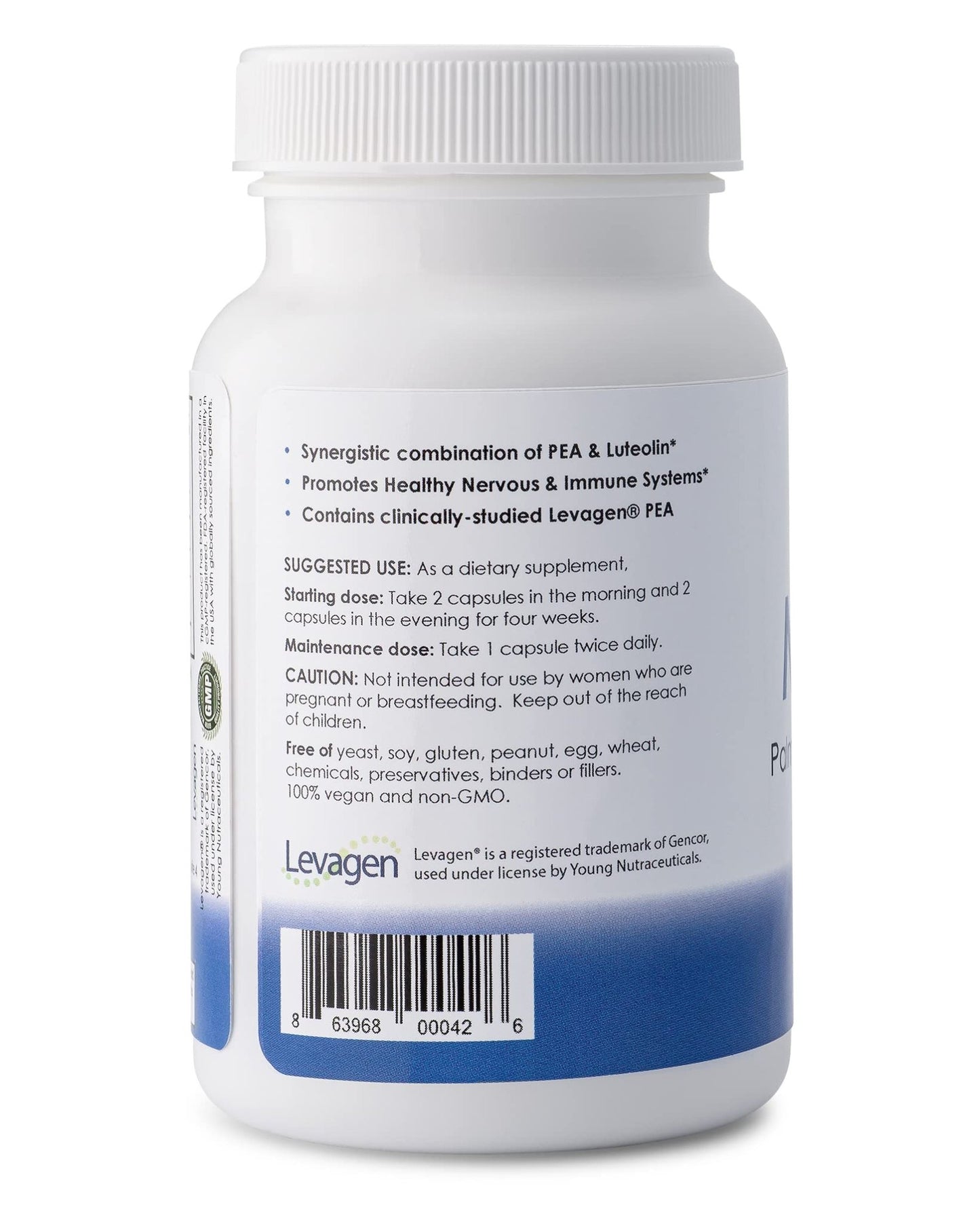 Mirica® - Pea (Palmitoylethanolamide) and Luteolin - Comfort Support - Supports Healthy Immune and Nervous Systems - 120 Capsules - dailyvitalstore