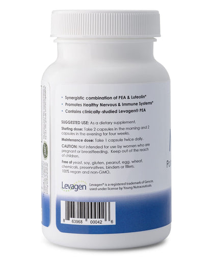 Mirica® - Pea (Palmitoylethanolamide) and Luteolin - Comfort Support - Supports Healthy Immune and Nervous Systems - 120 Capsules - dailyvitalstore