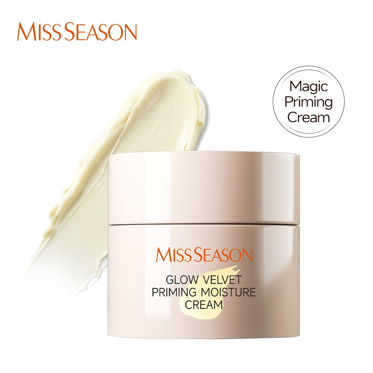 MISS SEASON Glow Velvet Face Primer for Face Before Makeup, Long Lasting Hydrating Primer Face Makeup Primer for Face, Oil Control Moisturizing Cream Pore Blurring Primer for Mature Skin - dailyvitalstore