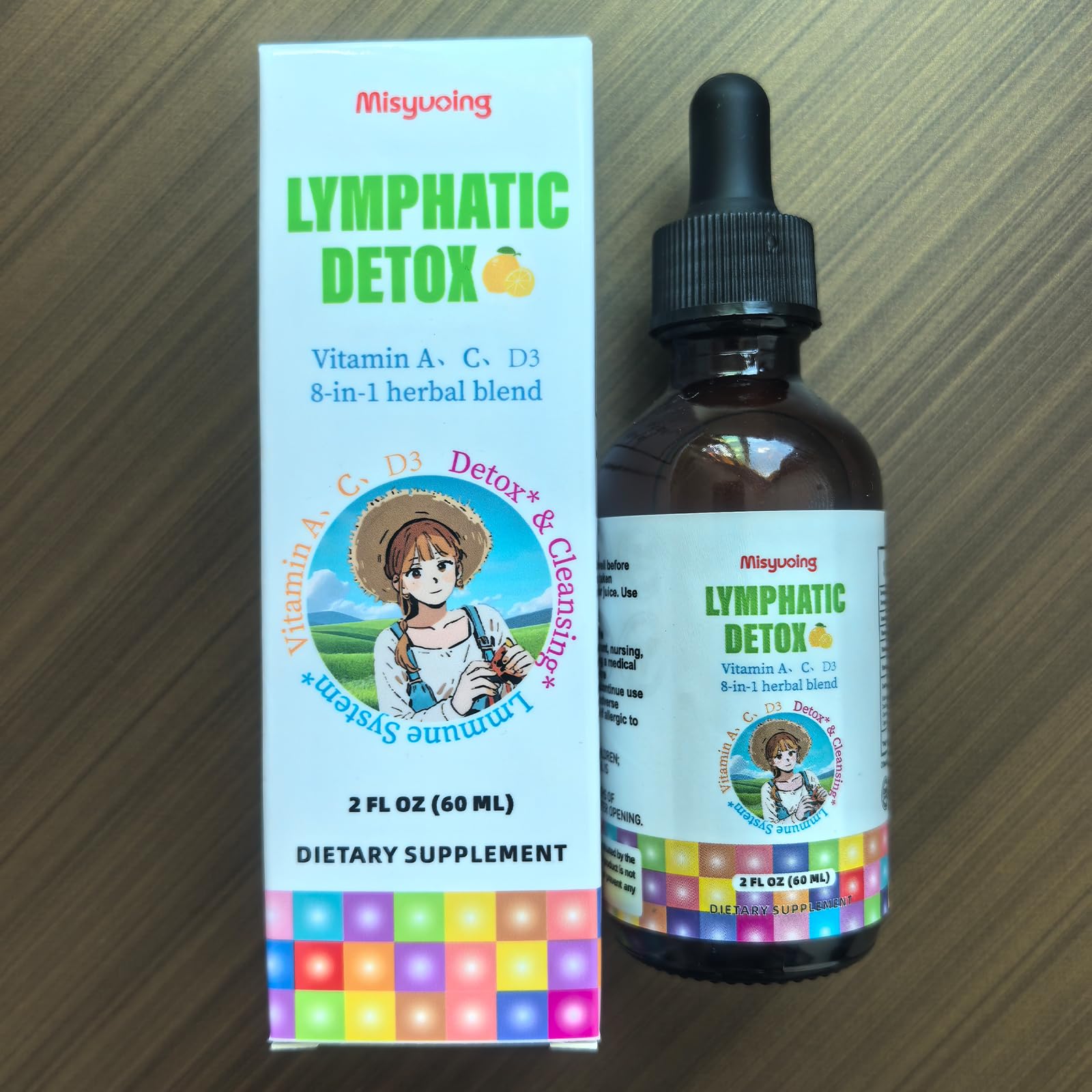 Misyvoing Liposomal Lymphatic Detox & Drainage Drops –Multivitamins A、C、D + Herbal Blend with Elderberry & Echinacea– Supports Lymphatic Drainage, Immune System & Detox - dailyvitalstore