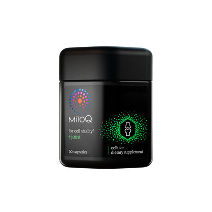 MitoQ +Joint Advanced CoQ10 Antioxidant Supplement - Contains Mitoquinol Mesylate & Green Lipped Mussel Omega Oil Extract - Supports Healthy Joint, Mobility and Cell Vitality (60 Softgel Capsules) - dailyvitalstore