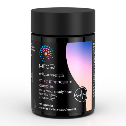 MitoQ Triple Magnesium Complex | Magnesium Glycinate, Taurinate, Oxide with GABA for Heart Health, Stress Management, & Deeper Sleep | High Absorption | 90 Capsules - dailyvitalstore