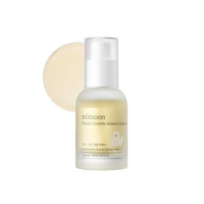 mixsoon Soondy Centella Asiatica Essence-Soothing and Calming for Face, Jeju Island Cica Extracts and Hydrating Formula for Balanced Skin 30ml - dailyvitalstore