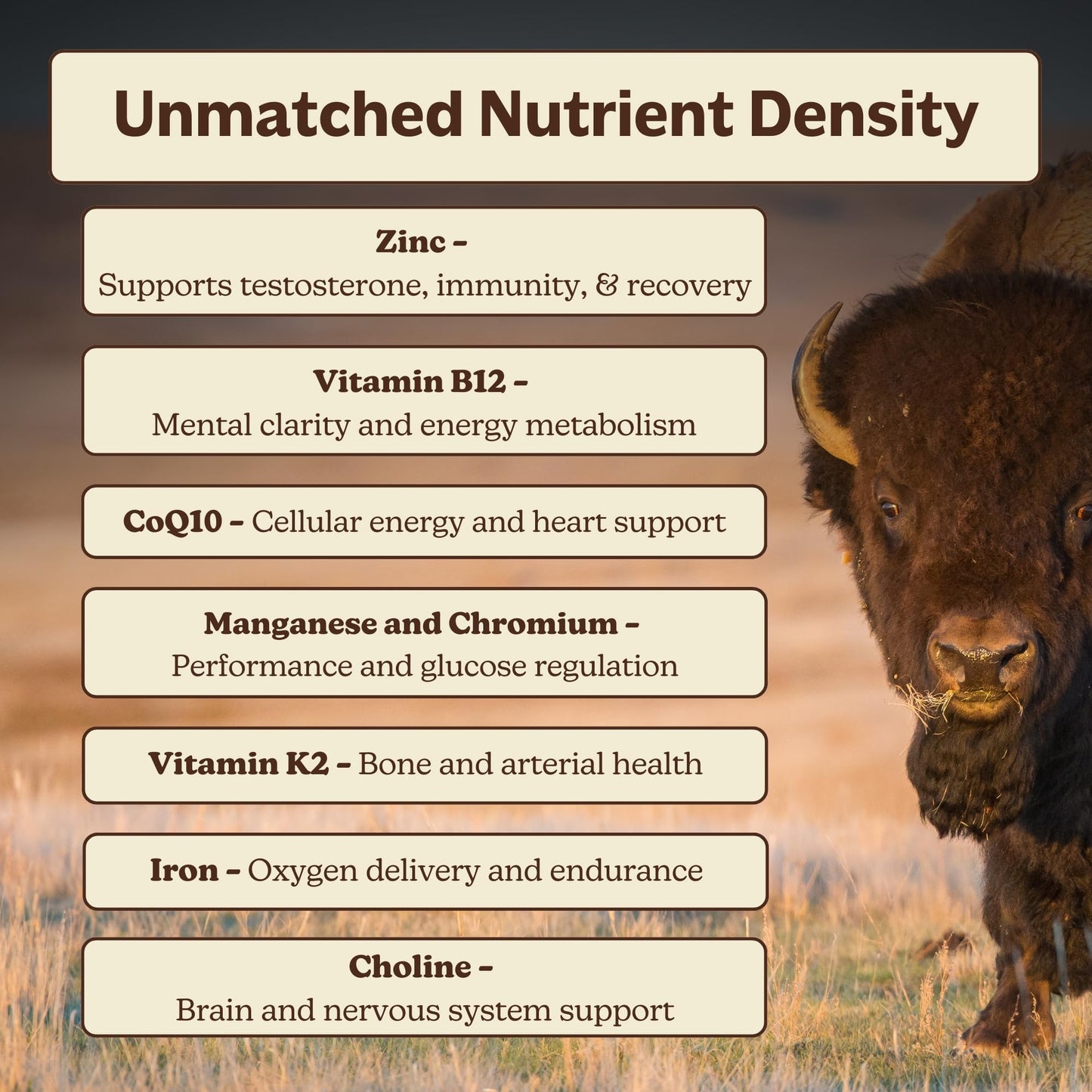 MK Supplements American Beast | Bison Liver & Heart Capsules | ~49x More CoQ10 Than Beef Liver | Regeneratively Raised Bison | 150 Capsules - dailyvitalstore