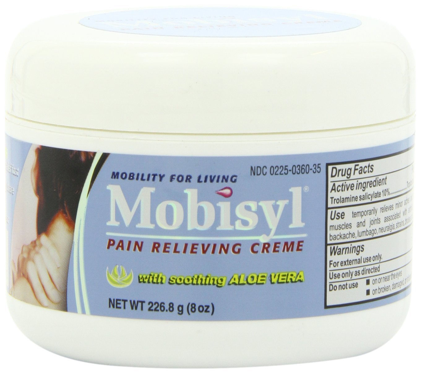 Mobisyl Pain Relieving Creme with Soothing Aloe Vera, 8 Ounce (Pack of 3) - dailyvitalstore
