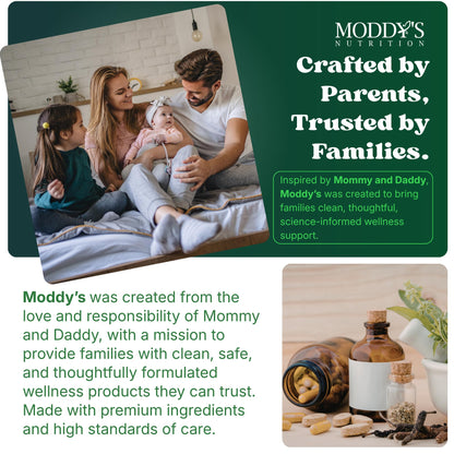 Moddy's Nutrition DreamHeight Growth Supplement for Kids & Teens, Bone, Immune & Sleep Support, Clinically Studied Formula, 120 Small Easy-to-Swallow Capsules - dailyvitalstore